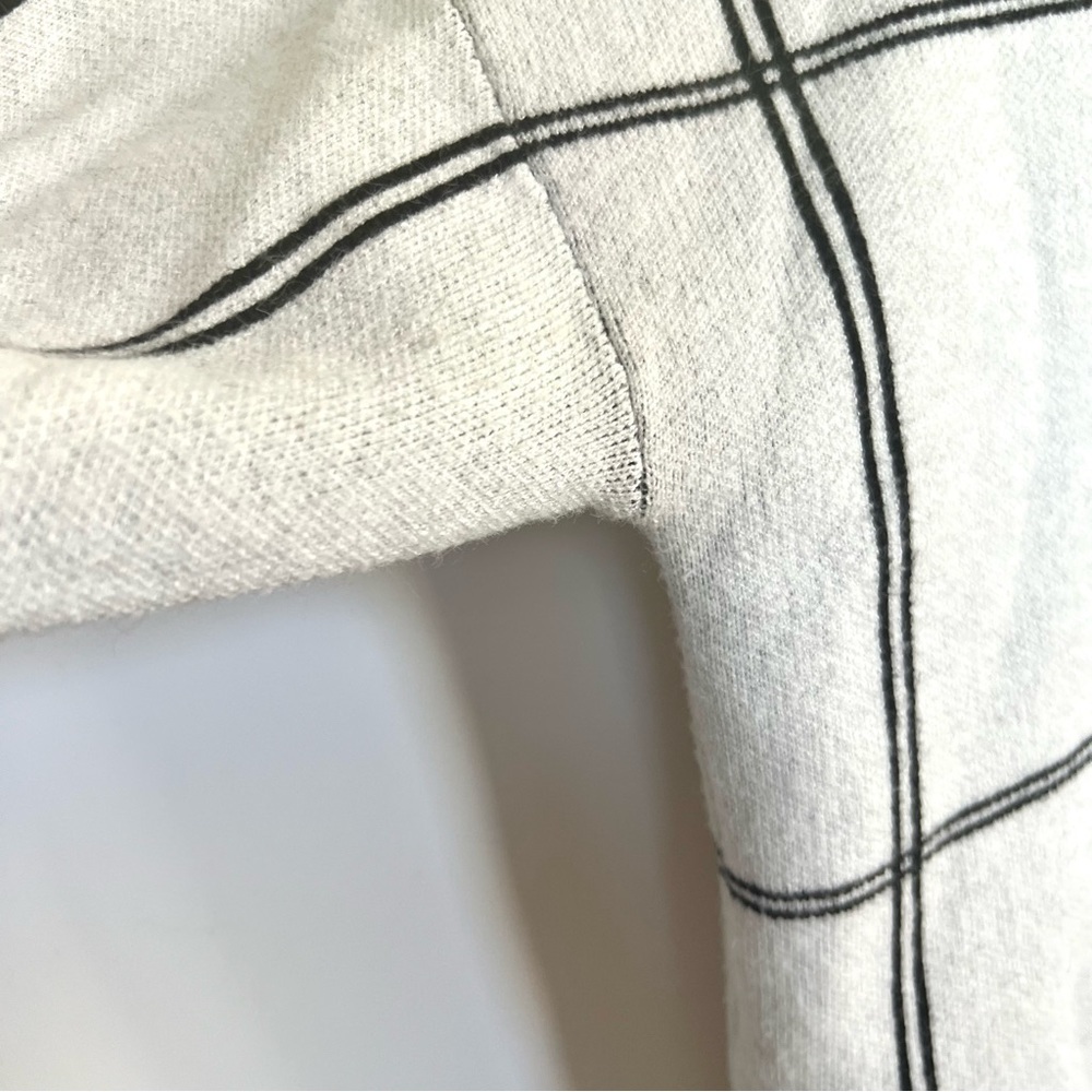 ELIE TAHARI Windowpane Black White Sweater - Picture 6 of 9